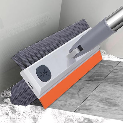 3 in 1 Bathroom Cleaning Brush with Wiper - Long Handle 180° Rotate Toilet Brush, Tiles Cleaning, Floor Scrub for Kitchen and Bathroom Accessories