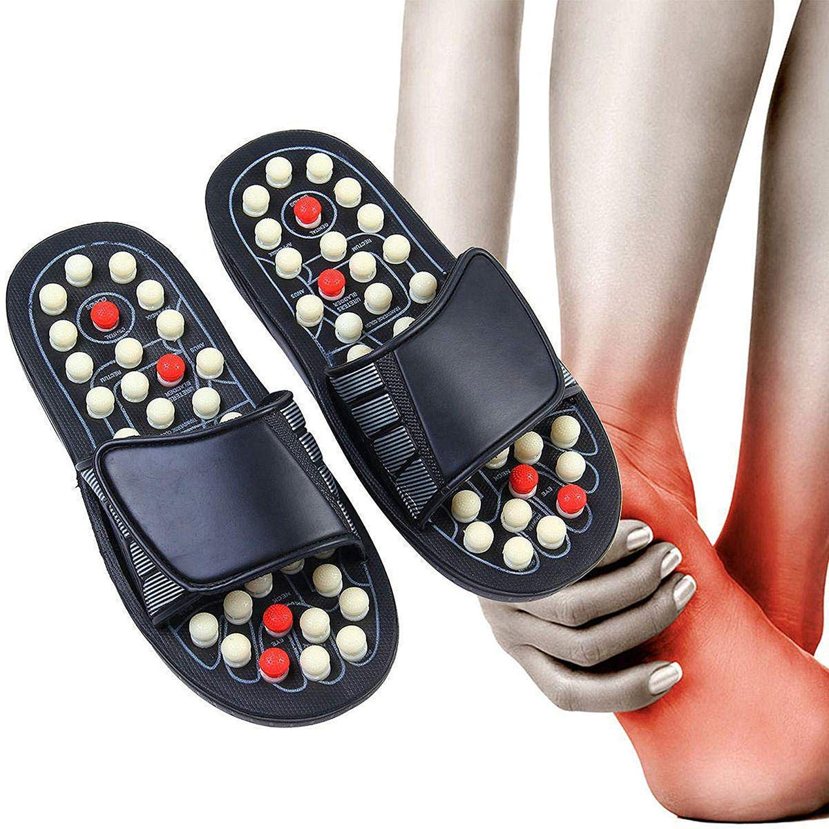 Acupressure Yoga Massage Slippers for Men & Women | Reflexology Foot Massage Sandals